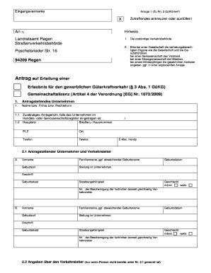 residential land statement form.